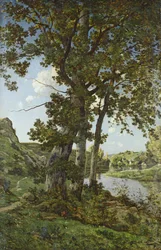 Les chênes de Château-Renard, 1875