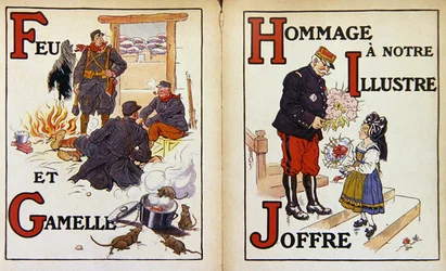 Feu et gamelle, et hommage au maréchal Joffre, illustration de 