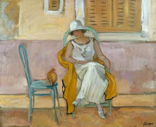 Femme en robe blanche, v. 1923