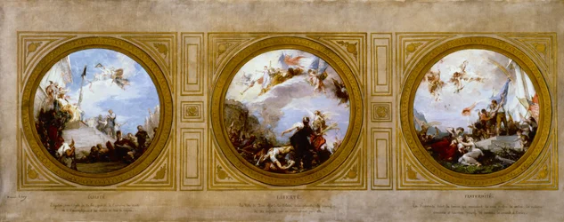 Esquisse pour la mairie du 6e arrondissement : Égalité. Liberté. Fraternité, vers 1887