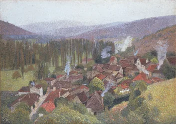 Vue de la terrasse de Marquayrol, Labastide du Vert, 1935