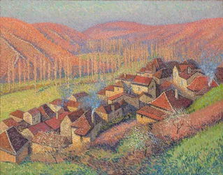 Vue du centre de Labastide du Vert, c.1940