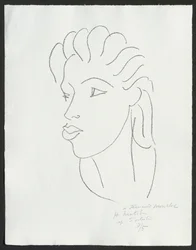 Chinoise aux cheveux striés