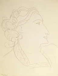 Profil féminin (Portrait de L.N. Delektorskaya)