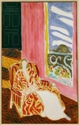 Femme à la fenêtre ou La porte noire