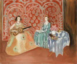 Intérieur - Deux personnages (musiciens)