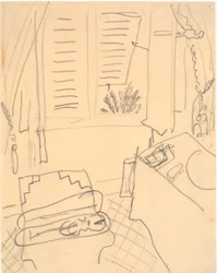 Intérieur avec un violon