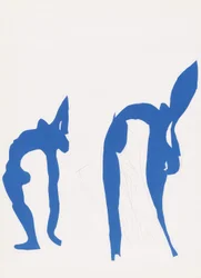 Lot de huit lithographies en couleur