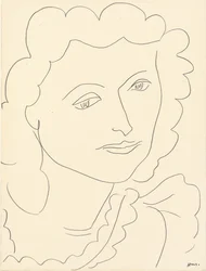 Large Head (Lucienne) (crayon on paper)