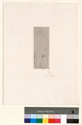 Nu agenouillé et cambré