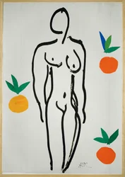 Nu avec des oranges