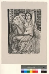 Odalisque assise à la jupe de tulle