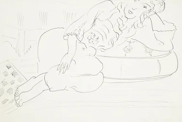 Odalisque damier, coussin