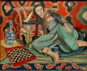 Odalisque dans un fauteuil turc