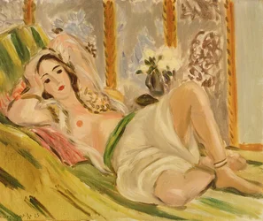 Odalisque aux magnolias, vers 1920 (huile sur toile)
