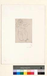Orientale, tatouage en croix sur la poitrine