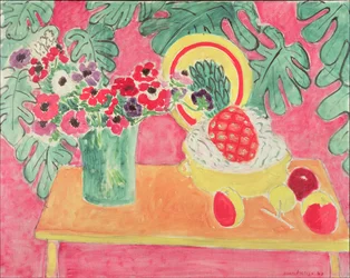 Ananas et anémones