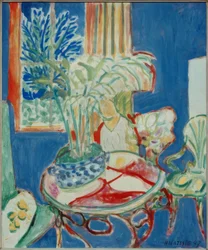 Petit intérieur en bleu