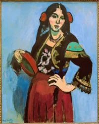 Espagnole avec tambourin