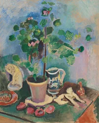 Nature morte au géranium