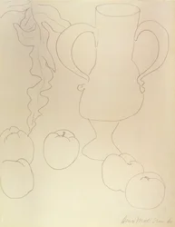 Nature morte à la cruche et aux pêches