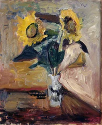 Tournesols dans un vase