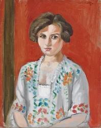 Le chemisier bulgare, vers 1920 (huile sur toile)