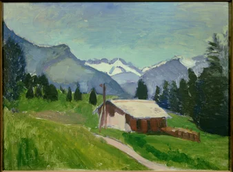 Les Alpes savoyardes 1901 (huile sur toile)