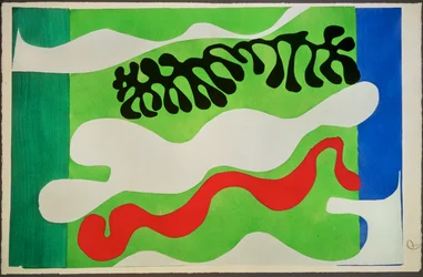 La lagune, de la série "Jazz" (lithographie)