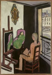 Le peintre dans son atelier 1916 (huile sur toile)