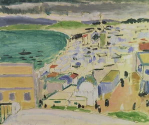 Vue de la baie de Tanger (huile sur toile)