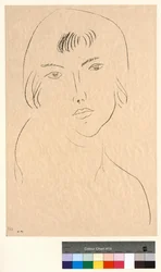 Visage à la frange
