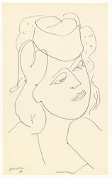 Femme avec chapeau