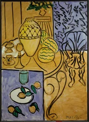 Intérieur jaune et bleu 1946 (huile sur toile)