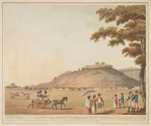 Vue du mont Saint-Thomas, près de Madras, d