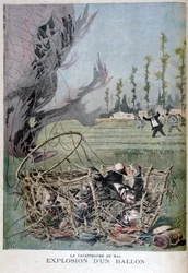 Explosion de ballon à Hal, Belgique, 1895