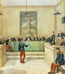 Le capitaine Dreyfus devant le Conseil de guerre