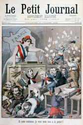 Caricature de la Chambre des députés, Paris, 1898
