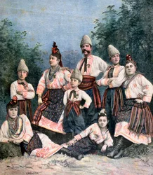 Chanteurs russes, 1891
