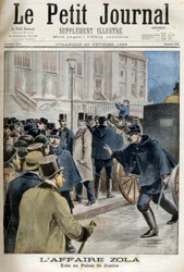 Affaire Dreyfus - Zola - Emile Zola , écrivain français, entre au Palais de Justice