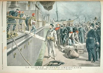 Les premiers prisonniers à Key West pendant la guerre hispano-américaine, du Petit Journal, 8 mai 1898