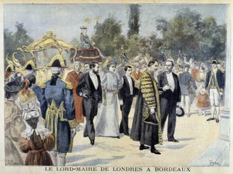 Le Lord Maire de Londres à Bordeaux - dans «Le Petit Journal»