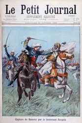La capture de Toure Samory par le lieutenant Jacquin près de Guelemou en 1898