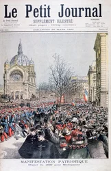 Le départ des troupes françaises pour Madagascar, Paris, 1895