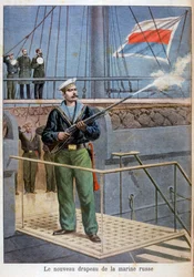 Le nouveau drapeau de la marine russe, 1898
