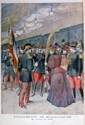 Le retour du 200e régiment de Madagascar, 1896