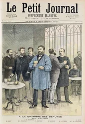 Page de titre représentant le bar de la Chambre des députés, illustration du supplément illustré du Petit Journal, 5 novembre