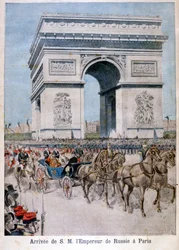 Le tsar Nicolas II arrive à Paris, 1896