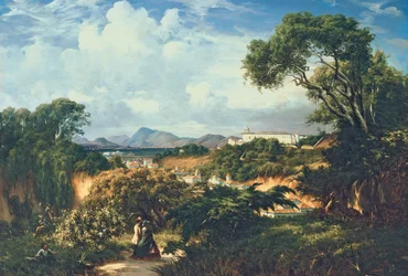 Vue du couvent de Santa Teresa depuis les hauteurs de Paula Matos
