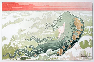 La Vague - Affiche de la vague par Henri Livemont